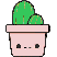perler bead pattern pixel art xưong rồng