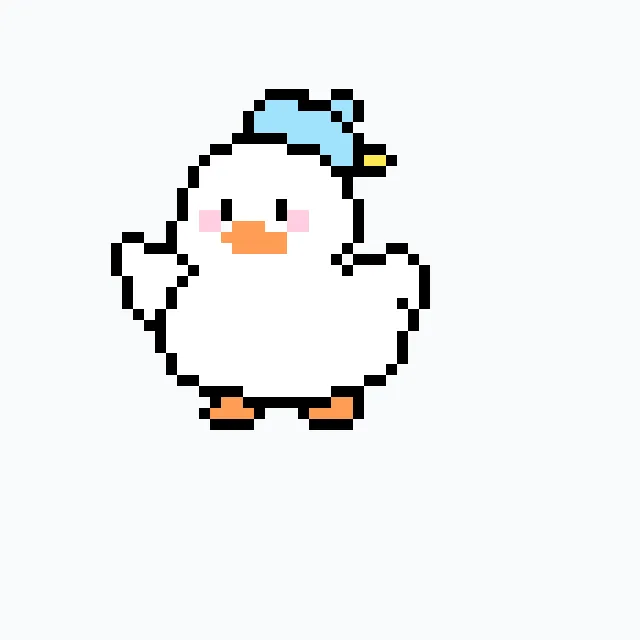 Bügelperlen Vorlage duck