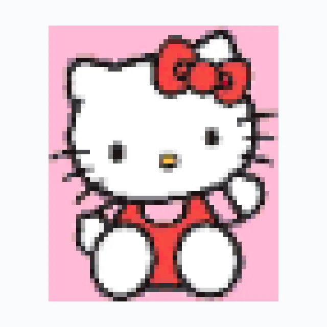 perler bead pattern pixel art hello-kitty