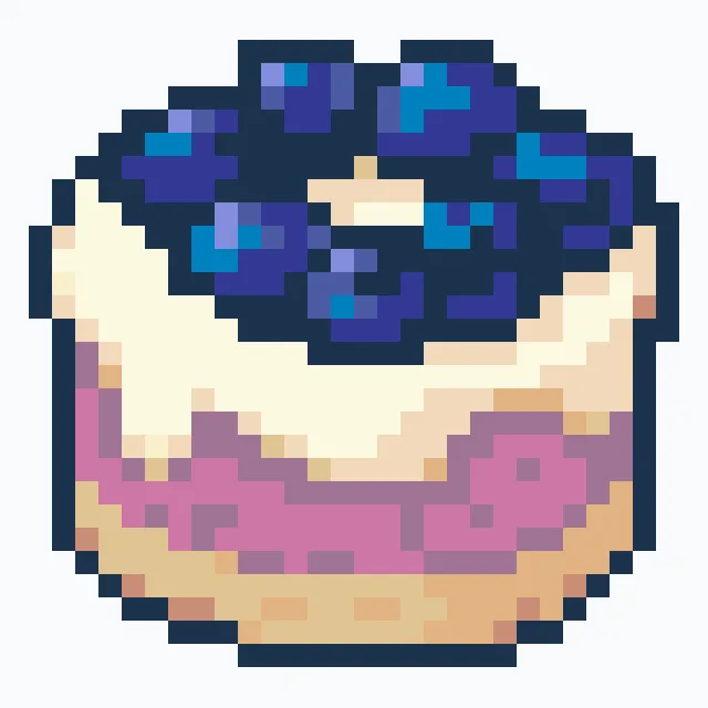 perler bead pattern pixel art blueberry cake