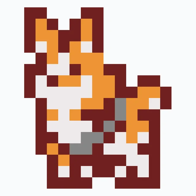 perler bead pattern pixel art 血污-狗子
