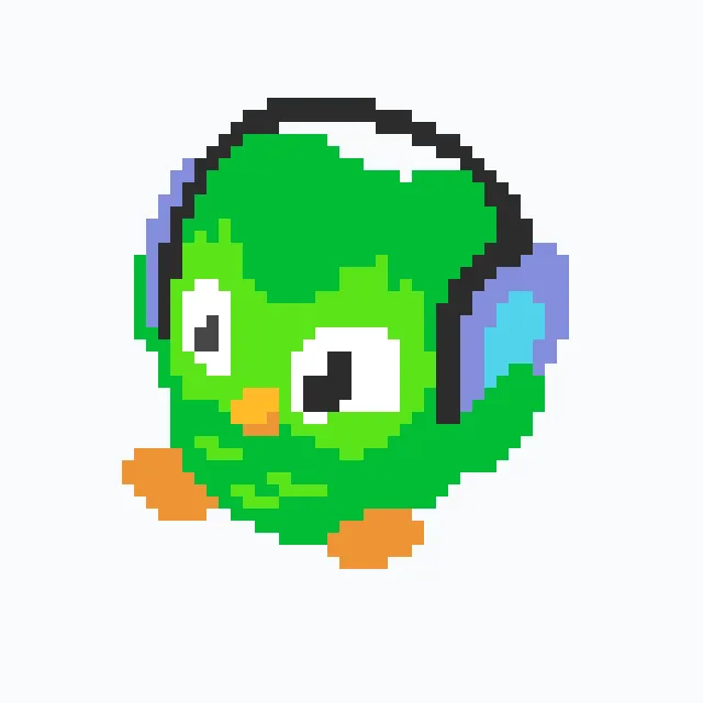 perler bead pattern pixel art 多儿戴耳机