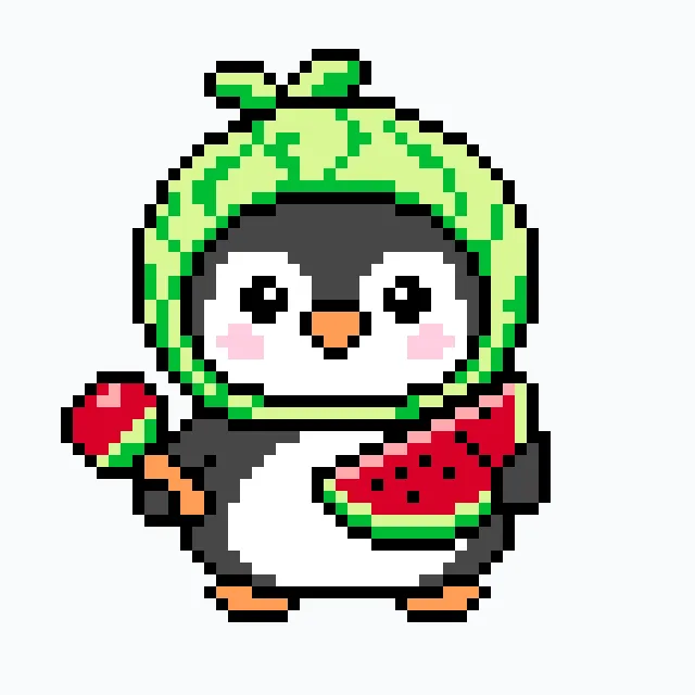 Bügelperlen Vorlage penguin