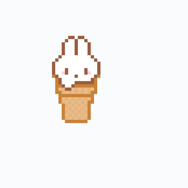 Bügelperlen Vorlage icecream
