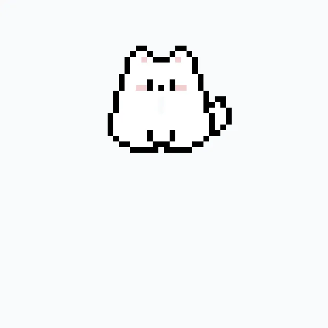 perler bead pattern pixel art cat
