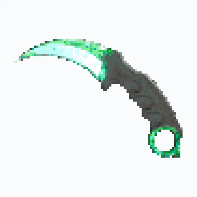 perler bead pattern pixel art Karambit