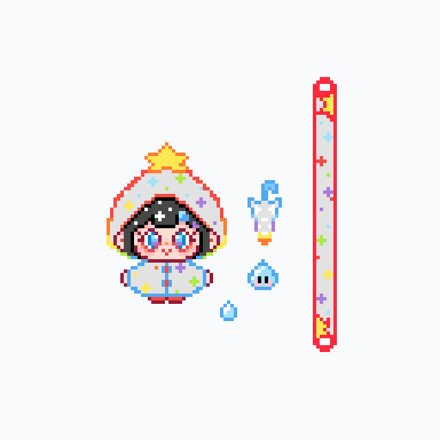 perler bead pattern pixel art 下雨天