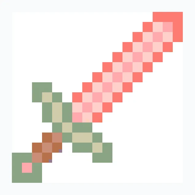perler bead pattern pixel art 大剑