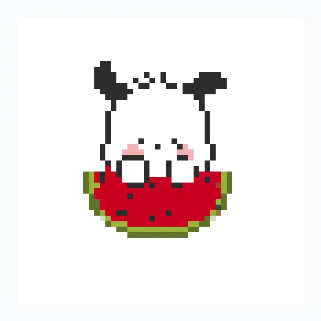 perler bead pattern pixel art Pochaco