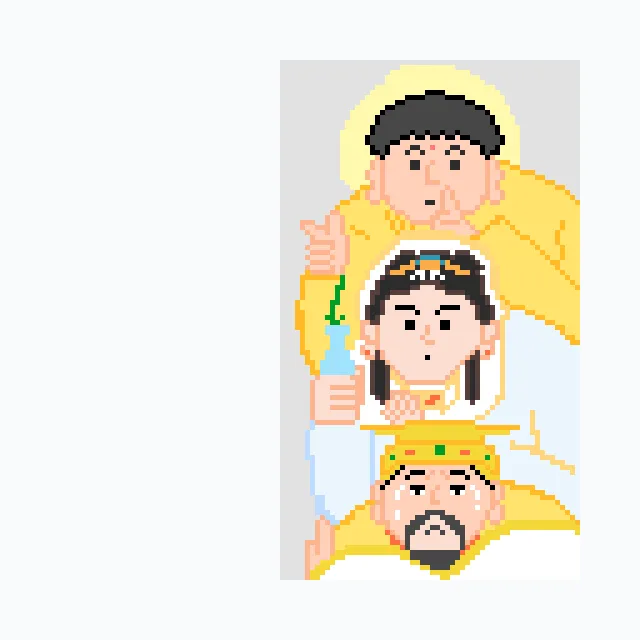 perler bead pattern pixel art 神秘的东方力量