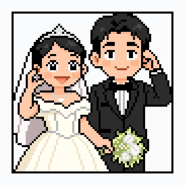 perler bead pattern pixel art 结婚